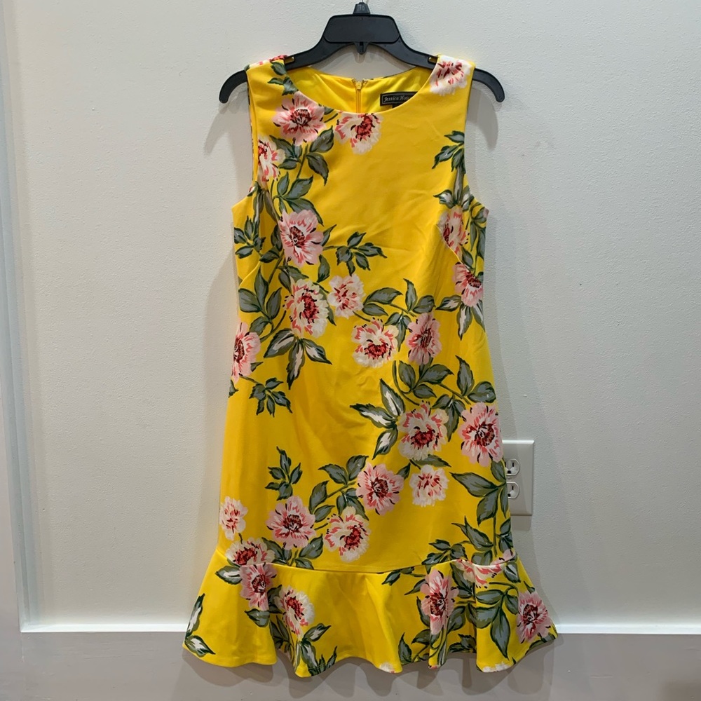 Jessica Howard Yellow Flower Dress